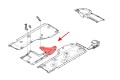 BMW SERIA 1 E87 2004-2011 MATERIAŁOWA OSŁONA PODWOZIA ŚRODKOWA TYLNA 51757163563