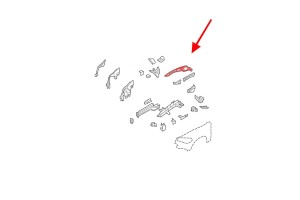 BMW X5 E70 2006-2013 DOLNY WSPORNIK PRZEDNIEGO BŁOTNIKA LEWY 51127157989