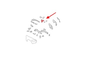 BMW X5 E70 2006-2013 GÓRNY WSPORNIK PRZEDNIEGO BŁOTNIKA PRAWY 51657157984 