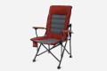 SKŁADANE KRZESŁO TURYSTYCZNE Z OPARCIEM BORDOWE