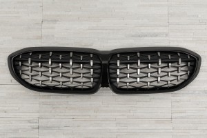 BMW SERIA 3 G21 2018-2022 PRZED FACELIFTINGIEM TUNINGOWY GRILL PRZEDNI DIAMOND CZARNY ATRAPA NERKI
