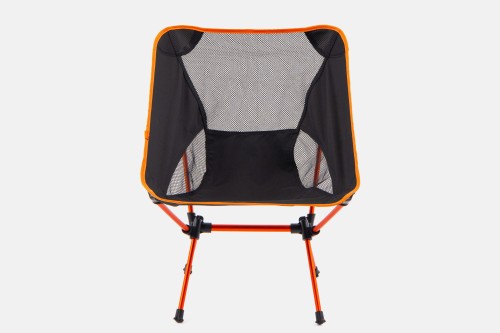 SKŁADANE KRZESEŁKO TURYSTYCZNE CZARNO-POMARAŃCZOWE