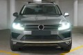 VOLKSWAGEN TOUAREG II 7P 2014-2018 PO FACELIFTINGU KRATKA PRZEDNIEGO ZDERZAKA PRAWA 7P6853666B