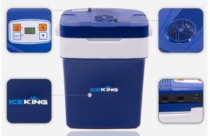 LODÓWKA TURYSTYCZNA IK-19-30L 32L Z FUNKCJĄ GRZANIA +65°C 12V USB WYŚWIETLACZ + GRATIS