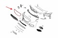 MERCEDES E-CLASS W213 2016-2023 RAMKA GRILLA CZARNA A2138850200