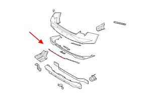 HYUNDAI ELANTRA VII CN7 2020+ CHROMOWANA LISTWA TYLNEGO ZDERZAKA ŚRODKOWA 86699AA000