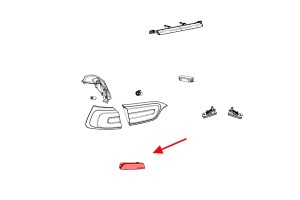 JEEP CHEROKEE V KL 2018-2023 PO FACELIFTINGU LAMPA TYLNA LEWA LED W BŁOTNIK 68275957AC