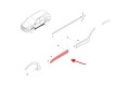 HYUNDAI SANTA FE III DM 2012-2018 LISTWA PRZEDNICH DRZWI LEWA 877212W000