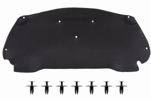 PEUGEOT 2008 I A94 2013-2016 PRZED FACELIFTINGIEM WYGŁUSZENIE MASKI Z KOMPLETEM SPINEK 9805024180