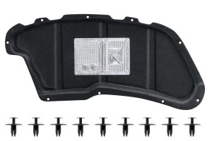 PEUGEOT 206+ 2009-2012 WYGŁUSZENIE MASKI Z KOMPLETEM SPINEK 7979K3