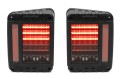 JEEP WRANGLER JK 2007-2018 BLACK LIGHT LAMPY TYLNE LED