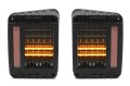 JEEP WRANGLER JK 2007-2018 BLACK LIGHT LAMPY TYLNE LED