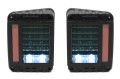 JEEP WRANGLER JK 2007-2018 BLACK LIGHT LAMPY TYLNE LED