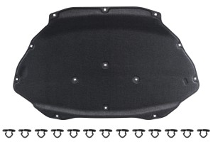 PORSCHE CAYENNE II 92A 2010-2017 WYGŁUSZENIE MASKI KOMPLET ZE SPINKAMI 95855683120