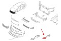 KIA OPTIMA III TF 2013-2015 PO LIFTINGU RAMKA LAMPY PRZECIWMGIELNEJ PRZEDNIEJ LEWA 865514C520