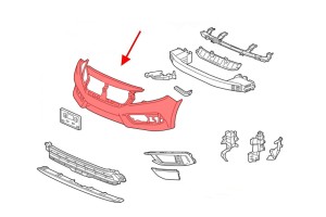 HONDA CIVIC X 2019-2021 PO FACELIFTINGU ZDERZAK PRZEDNI 04711TBAA50ZZ