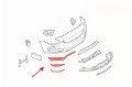 VOLVO S60 II 2013-2018 PO FACELIFTINGU KRATKA PRZEDNIEGO ZDERZAKA Z PDC PRAWA 31353655