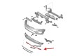 VOLKSWAGEN TOUAREG II 7P 2014-2018 PO FACELIFTINGU LISTWA SPOILER PRZEDNIEGO ZDERZAKA 7P6807110B