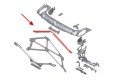 BMW SERIA 1 F20 F21 2011-2019 BELKA POPRZECZNA ŁĄCZNIK V WZMOCNIENIE CZOŁOWE PASA PRZEDNIEGO 51647245789