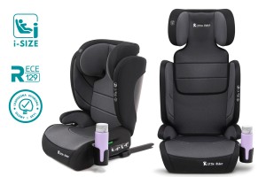 FOTELIK SAMOCHODOWY MODEL MATTEO SZARO-CZARNY R129 100-150 CM ISOFIX + GRATIS
